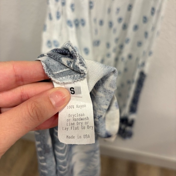 Jens pirate booty blue and white boho dress - Picture 2 of 2